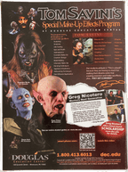 Promotional material for Tom Savini's Special Make-Up Effects Program at Douglas Education Center