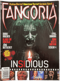 Fangoria Magazine #302 - includes giant poster! cover featuring horror film Insidious with candle-lit eerie face and vintage grindhouse style.