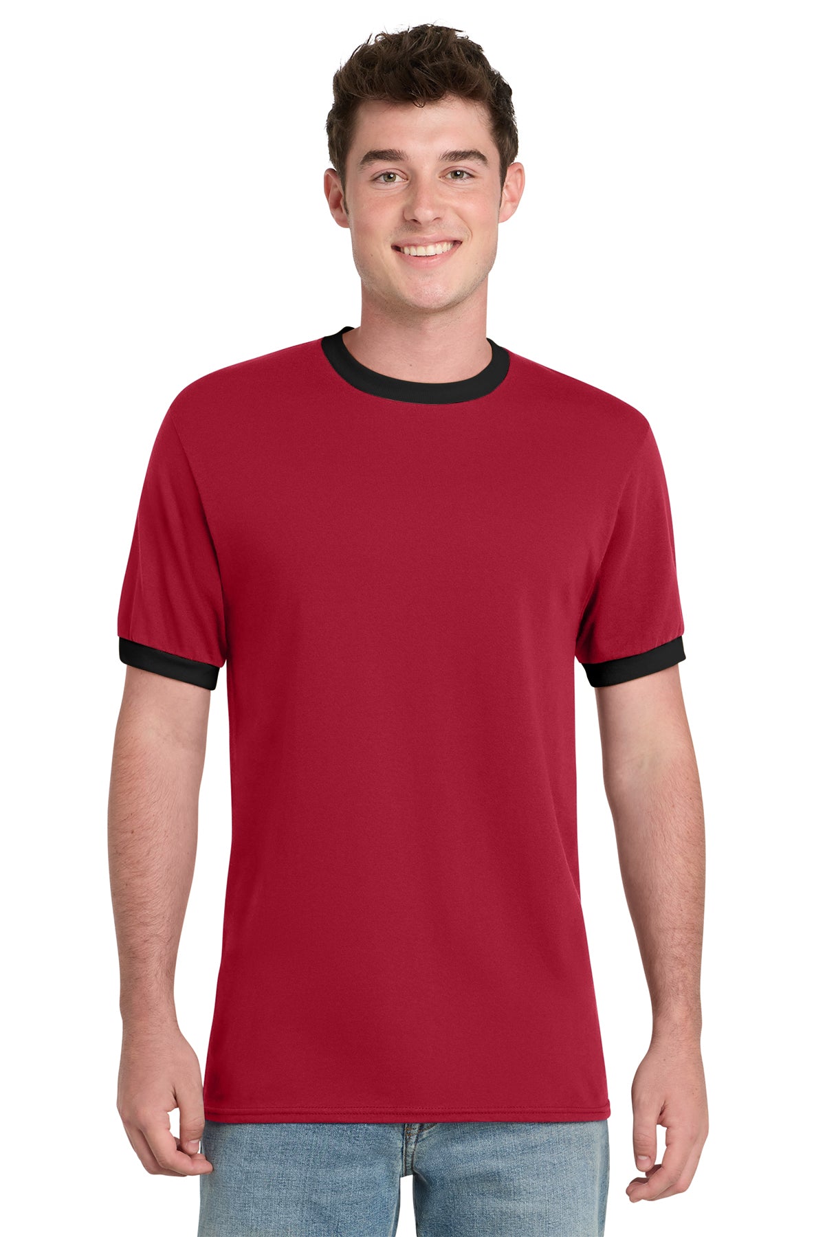 Personalized ringer-style t-shirt (Adult Unisex)