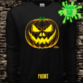 Angry Pumpkin sweatshirt - glows in the dark!