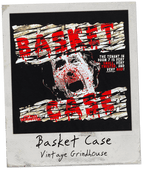 Closeup of Basket Case shirt graphic