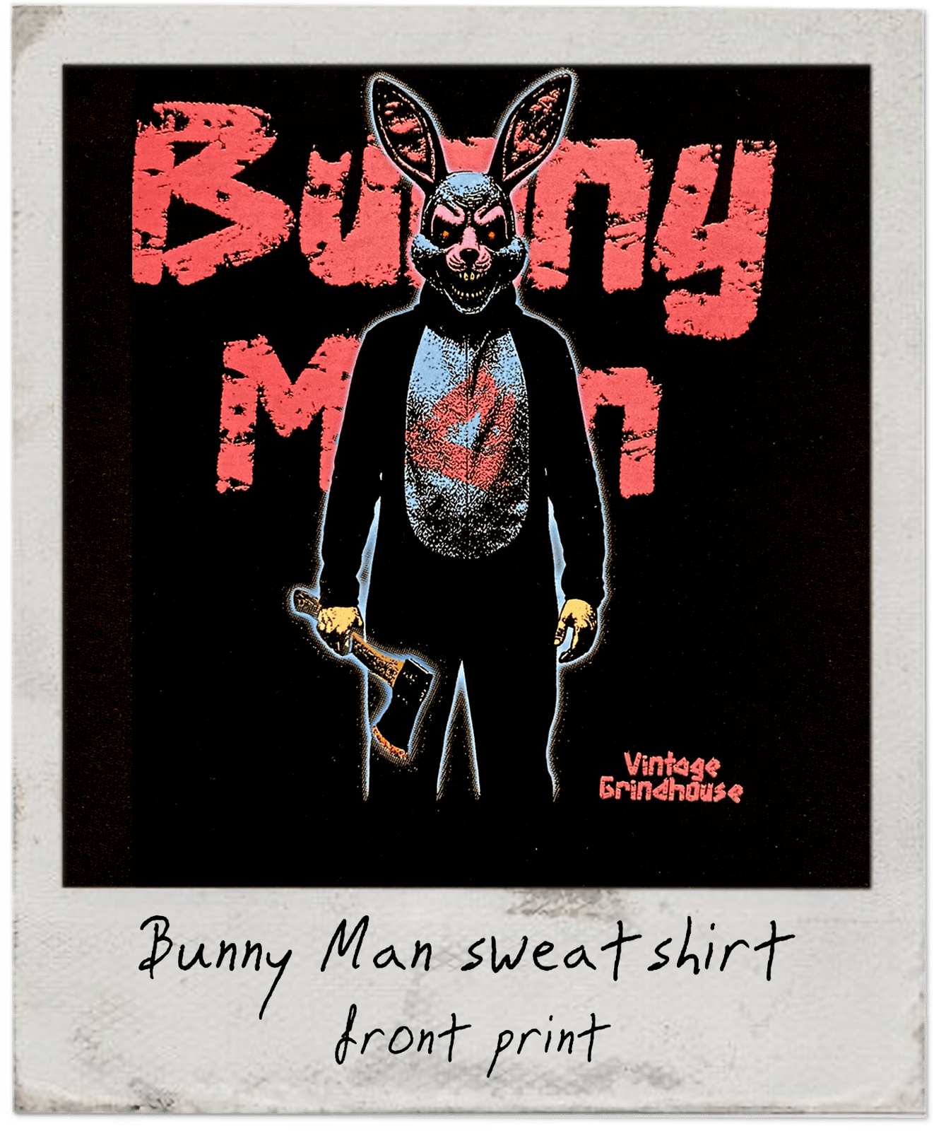 Bunny Man Sweatshirt - glows in the dark!