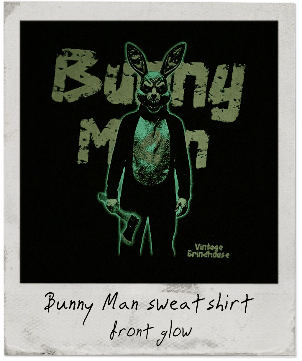 Bunny Man Sweatshirt - glows in the dark!