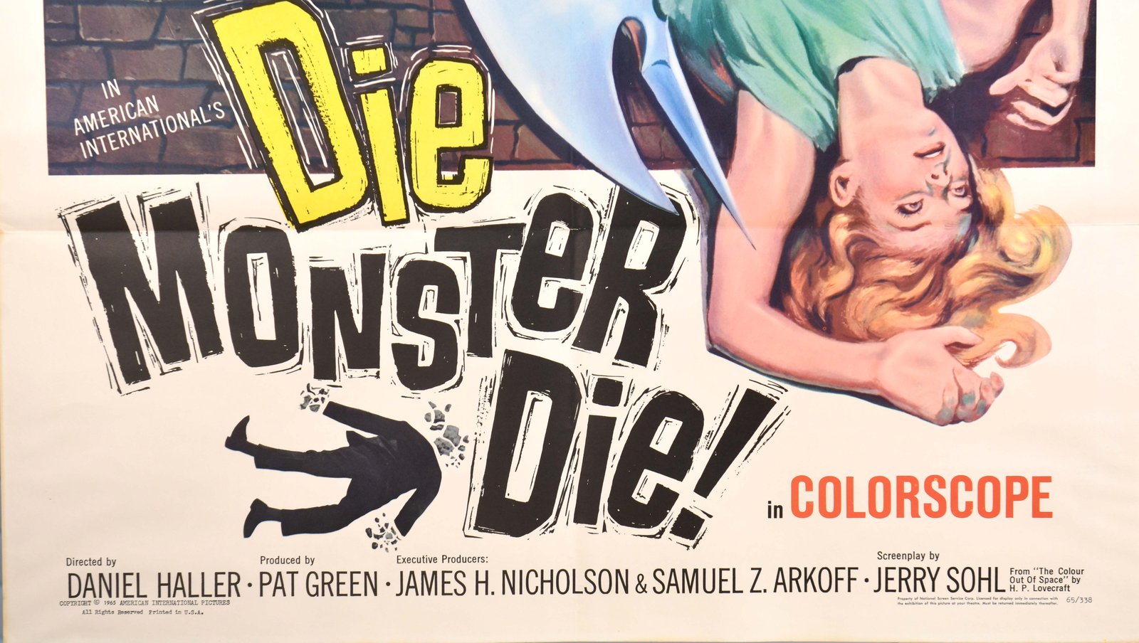 Die Monster Die ORIGINAL theatrical one-sheet (27"x41")