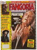 Fangoria Magazine #75 cover featuring slime-covered horror character and vintage grindhouse style splatter previews