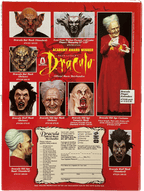 Fangoria Magazine #134 15th Anniversary Issue featuring vintage Dracula masks, costume, and official movie merchandise display.