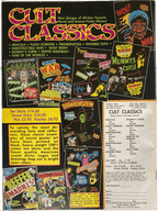 Fangoria Magazine #93 vintage-style ad featuring classic horror and sci-fi movie posters and merchandise details.