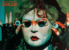 Fangoria Magazine #77 cover featuring a close-up of a vintage horror doll face holding two eyeballs with blood effects.
