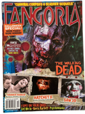 Fangoria Magazine #297 cover featuring The Walking Dead zombie and horror scenes from Hatchet II, Saw 3D, and Hammer Horror