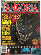 Fangoria Magazine #306 cover featuring a menacing creature with sharp teeth and horror film titles in vintage grindhouse style.