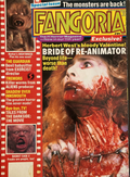 Fangoria Magazine #91 cover featuring horror film Bride of Re-Animator and monster highlights from classic cult movies.