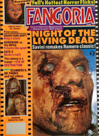 Fangoria Magazine #97 cover featuring horror film previews including Night of the Living Dead remake and Child’s Play 2.