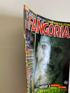 Magazine cover of Fangoria with a zombie face on the cover
