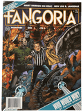 Fangoria Vol. 2 #8 magazine cover featuring classic horror icons in a dramatic vintage grindhouse style scene