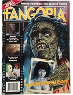 Fangoria Vol. 2 #10 cover featuring a decayed zombie bride holding a photo with horror film excerpts and vintage grindhouse style.