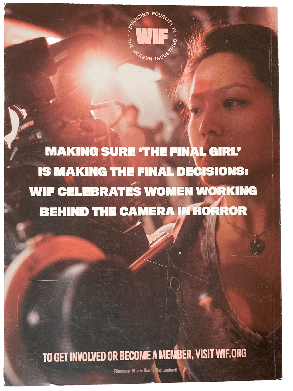 Fangoria Vol. 2 #10 cover highlighting women filmmakers in horror with camera and bold white text promoting WIF organization.