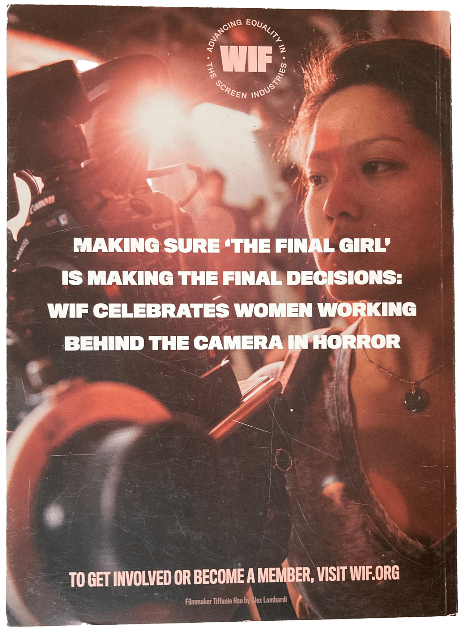 Fangoria Vol. 2 #10 cover highlighting women filmmakers in horror with camera and bold white text promoting WIF organization.