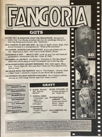 Fangoria Magazine #93 cover page featuring horror art and vintage grindhouse style text from June 1990 edition.