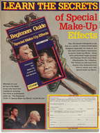 Fangoria Magazine #76 featuring vintage special make-up effects guide with horror-themed hands and instructional text