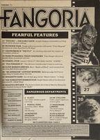 Fangoria Magazine #55 cover July 1986 featuring horror film features, creature close-up, and Vintage Grindhouse style layout