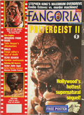 Fangoria Magazine #54 cover featuring Poltergeist II with horror creature and film fright headlines from classic horror movies.