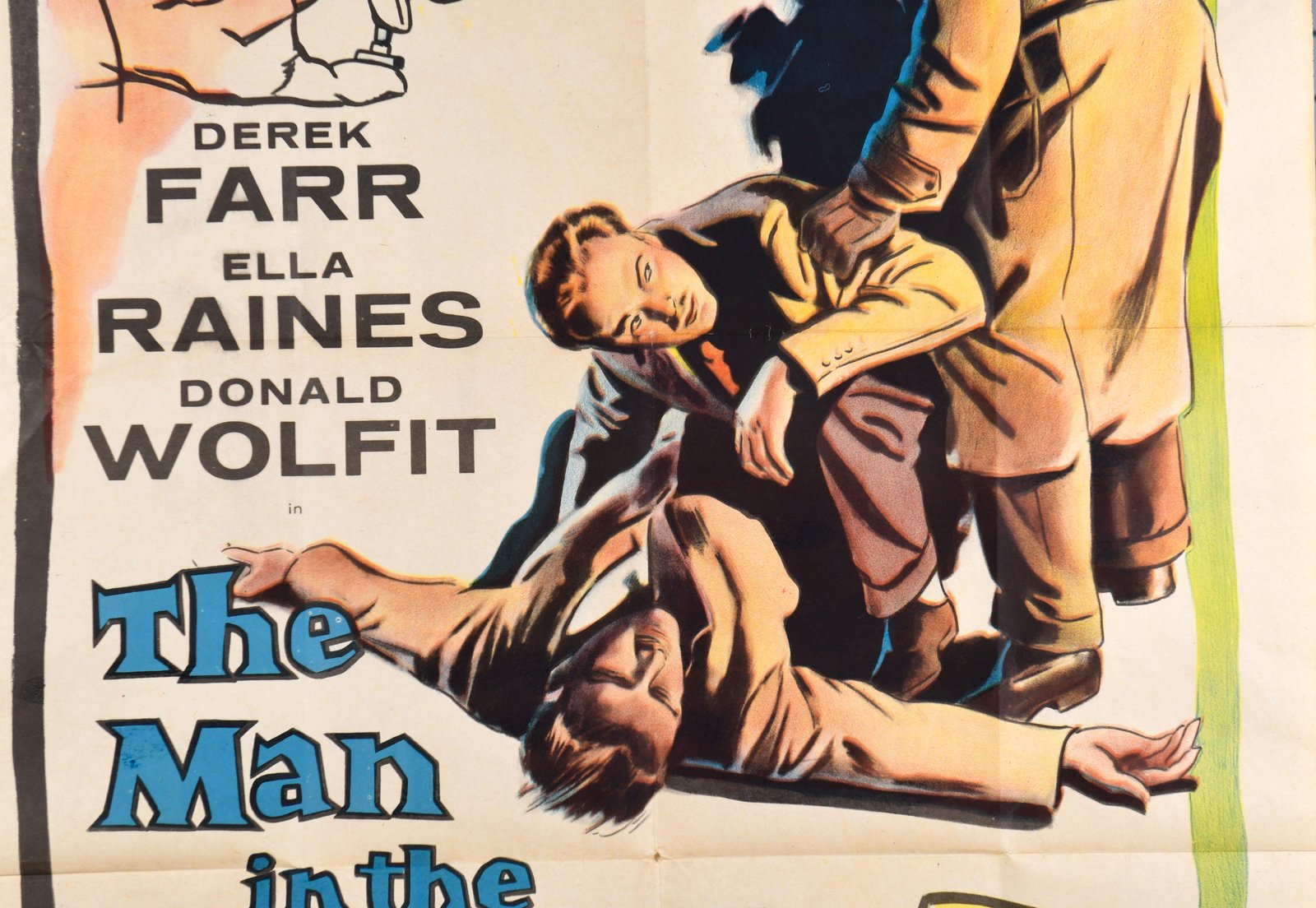 The Man in the Road ORIGINAL theatrical one-sheet (27"x41")