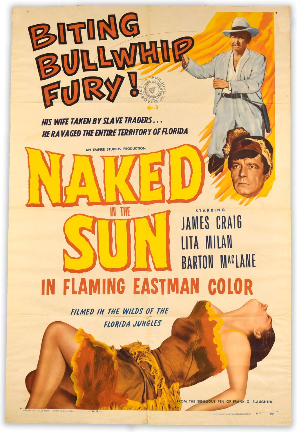 Naked in the Sun ORIGINAL theatrical one-sheet (27"x41")