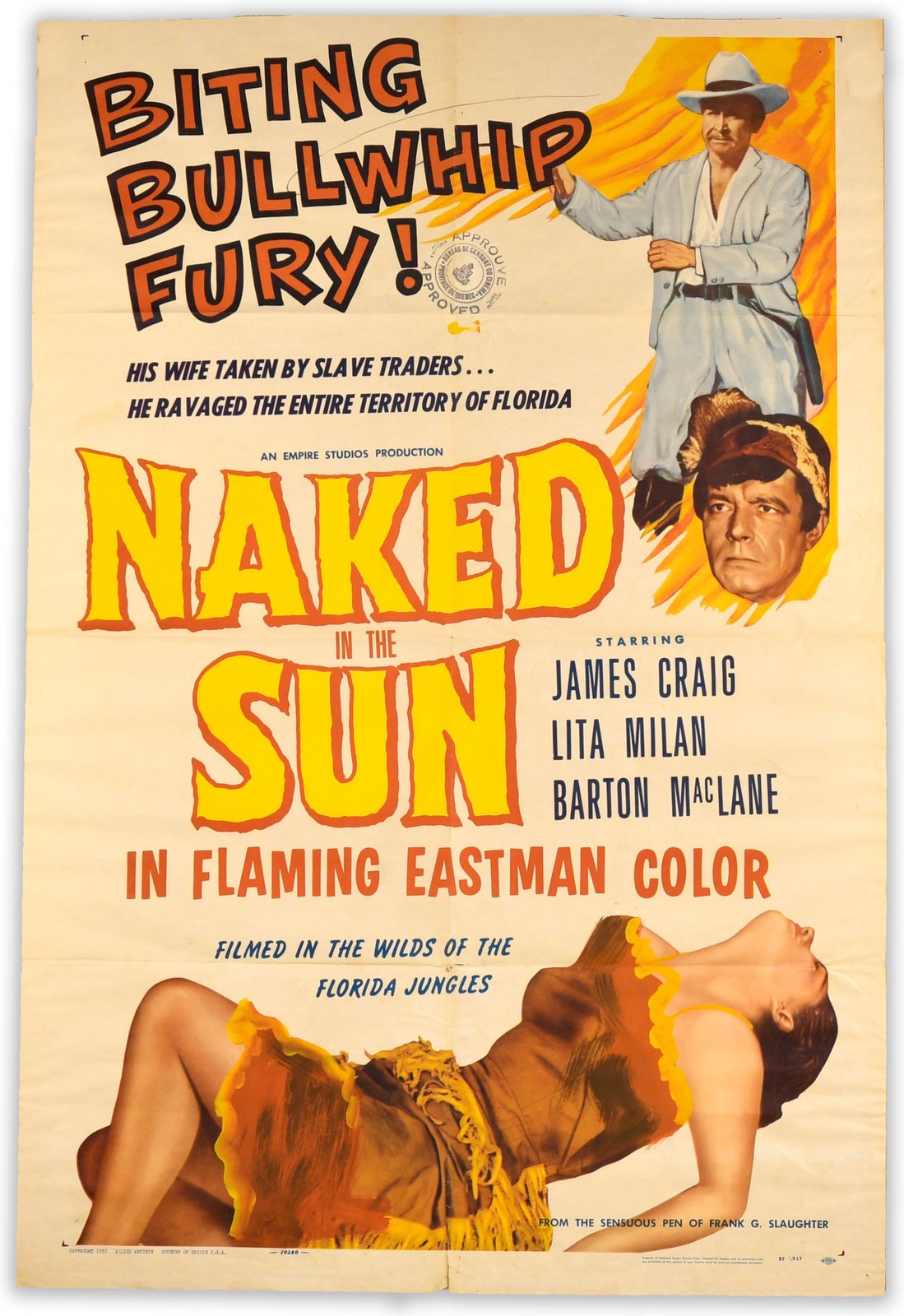 Naked in the Sun ORIGINAL theatrical one-sheet (27"x41")