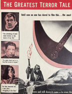 The Pit and the Pendulum 1961 window card (14"x22")