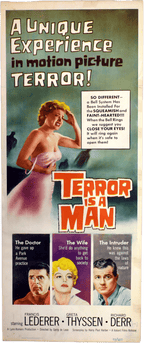 Terror is a Man original theatrical insert