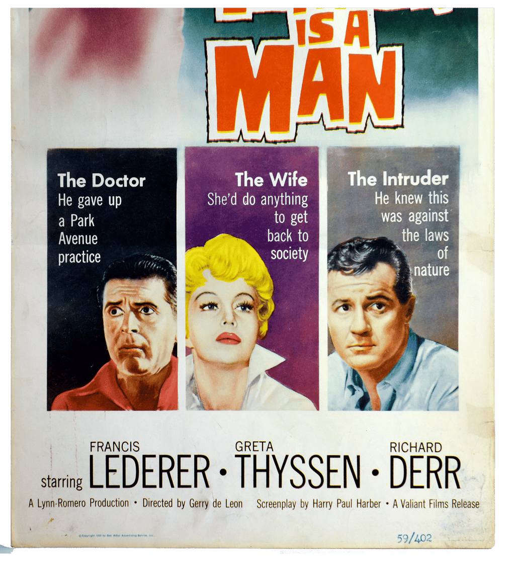 Terror is a Man original theatrical insert