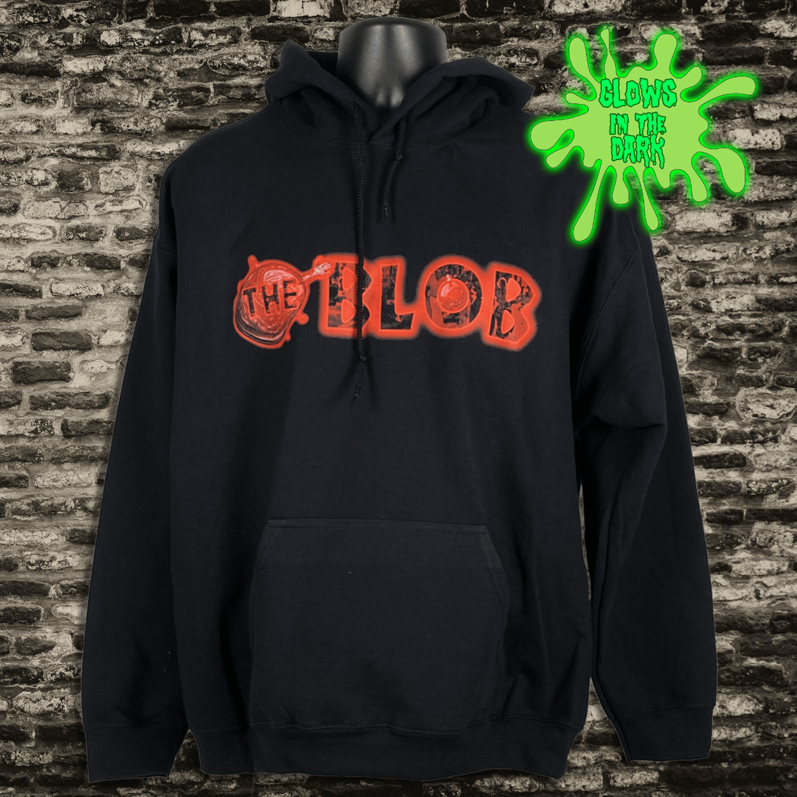 The Blob hoodie - front and rear prints!