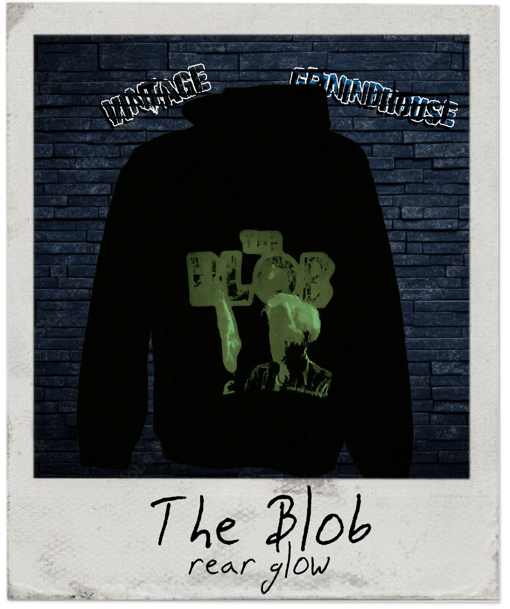 The Blob hoodie - front and rear prints!