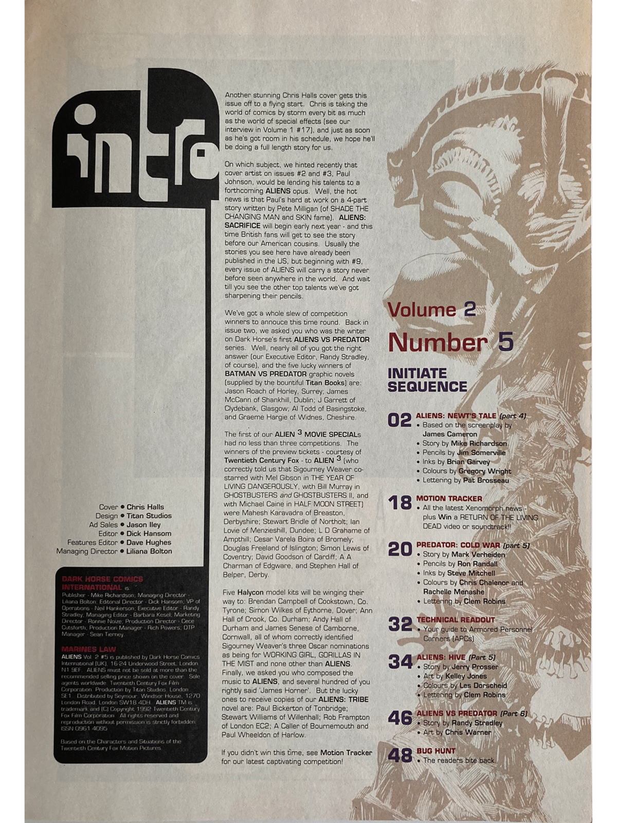 Vintage magazine or book page with text and a logo on a beige background