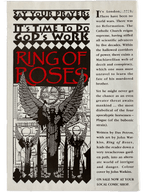 Book cover of 'Ring of Roses' with text and illustrations on a white background