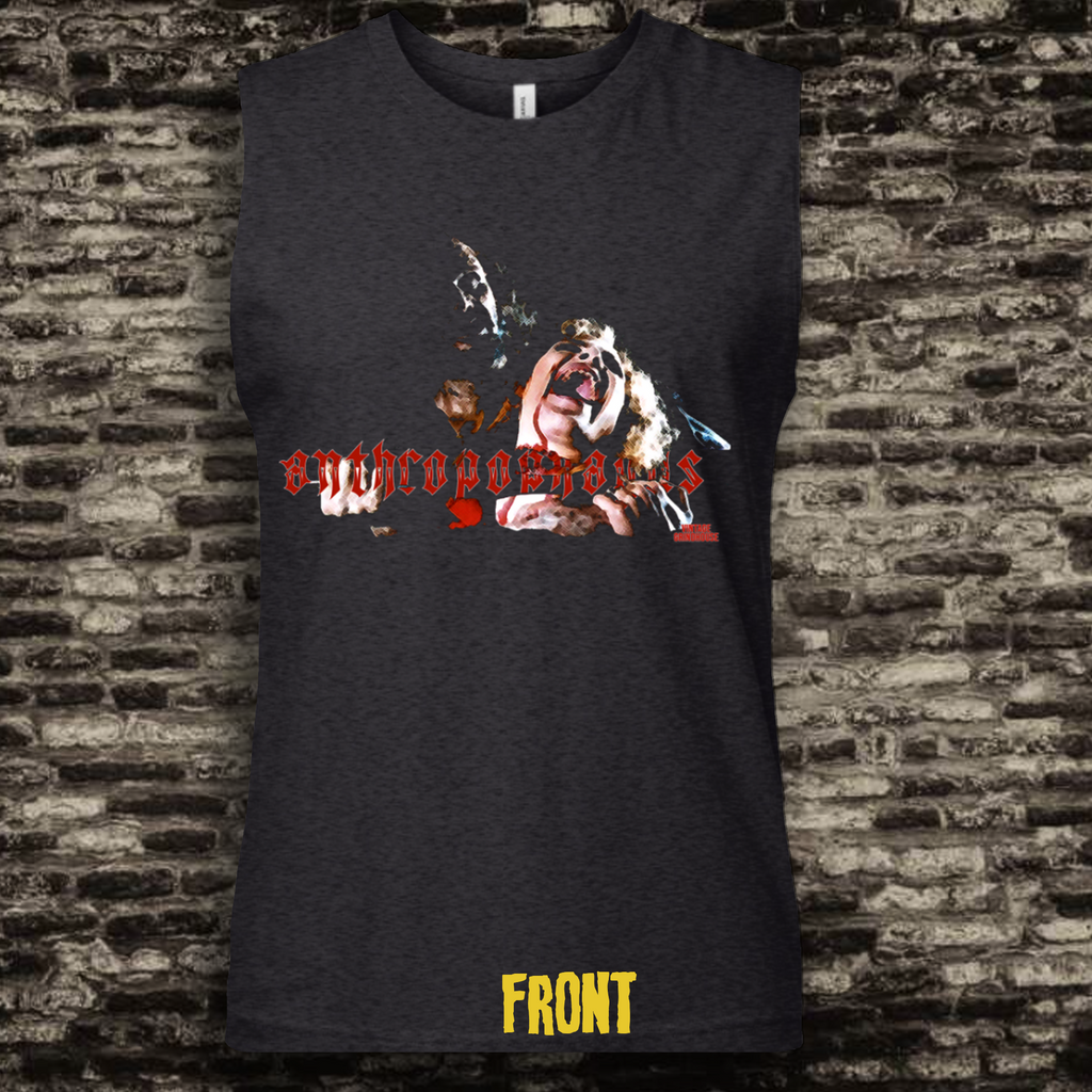 Anthropophagus tank top shirt in dark gray heather