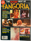 Cover of 'The Bloody Best of Fangoria' magazine with horror-themed images and text.