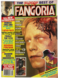Magazine cover of 'The Bloody Best of Fangoria' #9 featuring a horror movie character with blood on the face.
