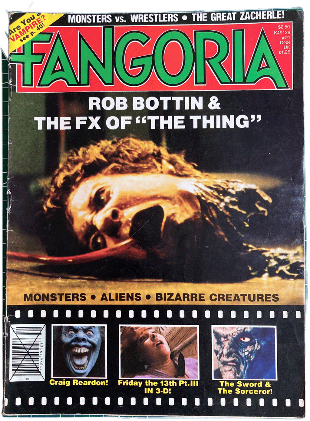 Fangoria Magazine #21  Rob Bottin and The Thing FX, Friday the 13th 3D and more