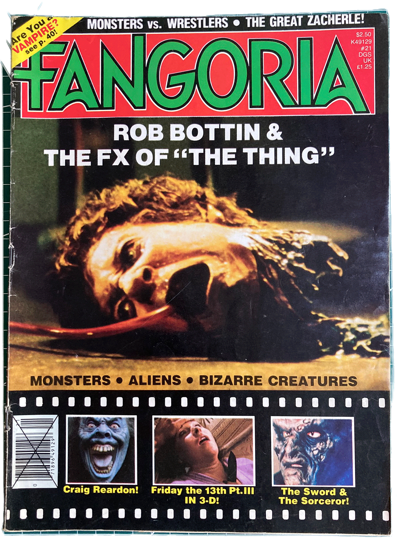 Fangoria Magazine #21  Rob Bottin and The Thing FX, Friday the 13th 3D and more