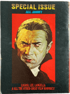 Book cover featuring a portrait of a man with text about film vampires