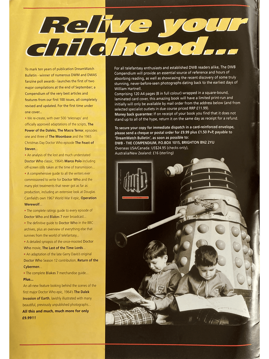 DWB Dr. Who/Dream Watch Bulletin #117
