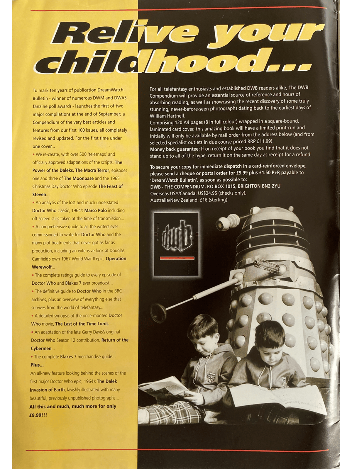 DWB Dr. Who/Dream Watch Bulletin #117