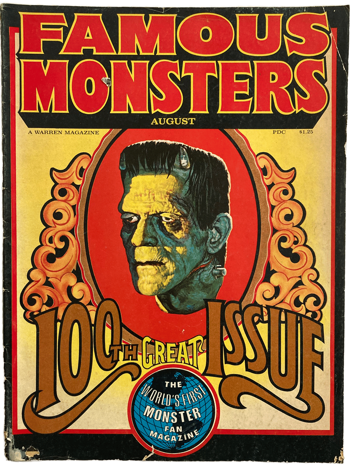 Famous Monsters of Filmland (Aug.   1973) #100