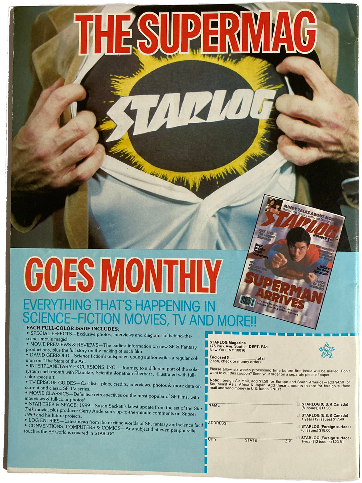 RARE Fangoria Magazine #1