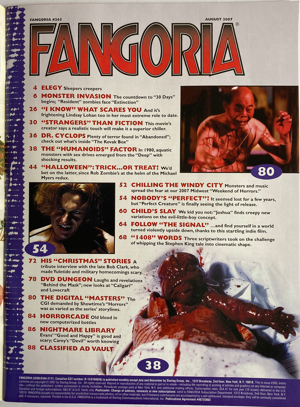 Fangoria Magazine #265