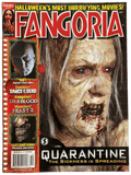 Fangoria magazine cover featuring a zombie with red eyes and text about Halloween movies.
