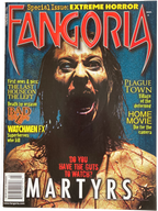 Magazine cover of Fangoria #281 featuring Martyrs