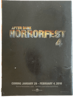 Promotional poster for 'After Dark Horrorfest 4' with colorful text on a black background.