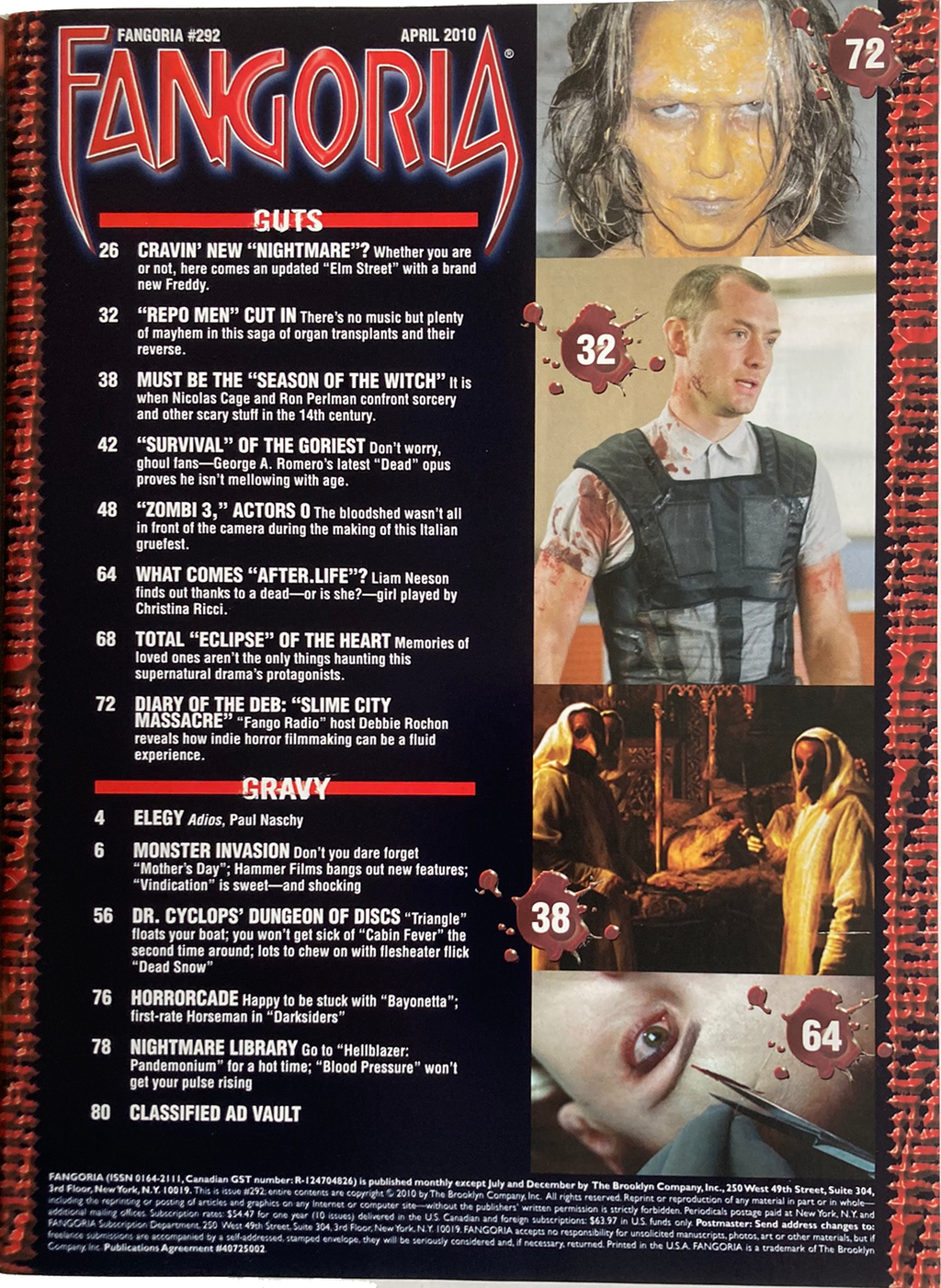 Fangoria  Magazine #292